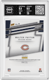 Walter Payton from the 2024 Panini The National VIP set featuring a Hyper Prizm parallel graded by Arena Club and given an overall grade of 8.