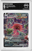 Gengar VMAX from the 2021 Pokemon SWSH set graded by Arena Club and given an overall grade of 9.