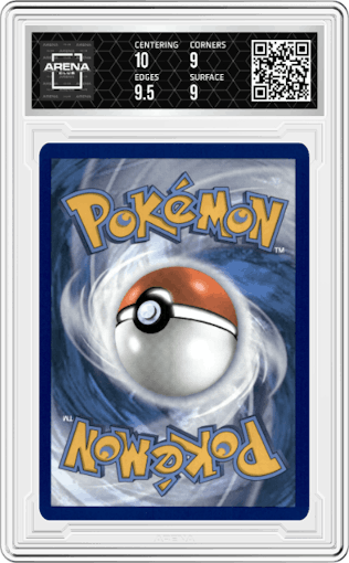 Charizard ex from the 2023 Pokemon SV set graded by Arena Club and given an overall grade of 9.5.