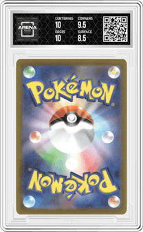 Charizard from the 2022 Pokemon SWSH JPN set graded by Arena Club and given an overall grade of 9.