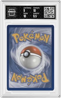 Gardevoir V from the 2020 Pokemon SWSH set graded by Arena Club and given an overall grade of 9.5.