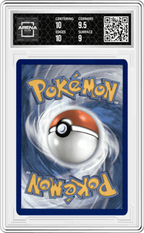 Venusaur VMAX from the 2021 Pokemon SWSH set featuring a Venusaur VMAX Battle Box parallel graded by Arena Club and given an overall grade of 9.5.