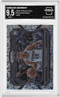 Keegan Murray from the 2022-23 Panini Prizm  set graded by Arena Club and given an overall grade of 9.5.
