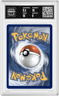 Donphan from the 2021 Pokemon SWSH set featuring a HG&SS parallel graded by Arena Club and given an overall grade of 9.5.