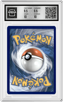 Jirachi from the 2020 Pokemon SWSH set graded by Arena Club and given an overall grade of 10.