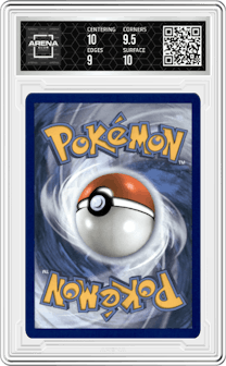 Flying Pikachu VMAX from the 2021 Pokemon SWSH set graded by Arena Club and given an overall grade of 9.5.