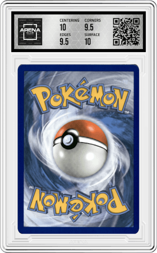 Glaceon EX from the 2016 Pokemon XY set graded by Arena Club and given an overall grade of 10.