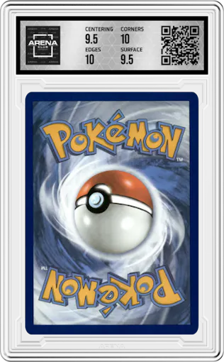 Alolan Vulpix V from the 2022 Pokemon SWSH set graded by Arena Club and given an overall grade of 10.