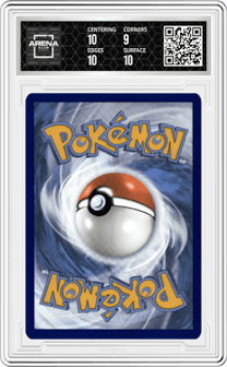 Pikachu ex from the 2024 Pokemon SV set graded by Arena Club and given an overall grade of 9.5.