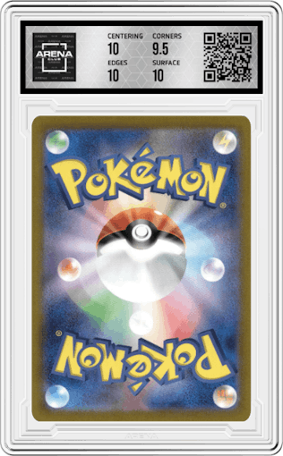 Charizard ex from the 2023 Pokemon SV JPN set graded by Arena Club and given an overall grade of 10.