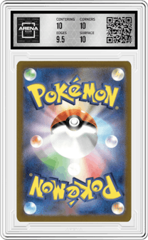 Charizard ex from the 2023 Pokemon SV JPN set graded by Arena Club and given an overall grade of 10.