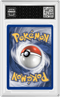 Entei from the 2001 Pokemon set graded by Arena Club and given an overall grade of 0.