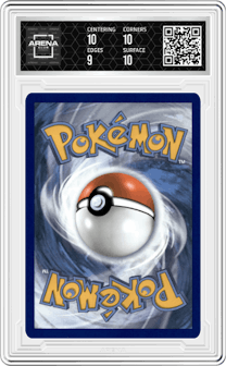 Dedenne from the 2022 Pokemon SWSH set graded by Arena Club and given an overall grade of 9.5.