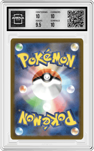 Charizard VSTAR from the 2022 Pokemon SWSH JPN set graded by Arena Club and given an overall grade of 10.