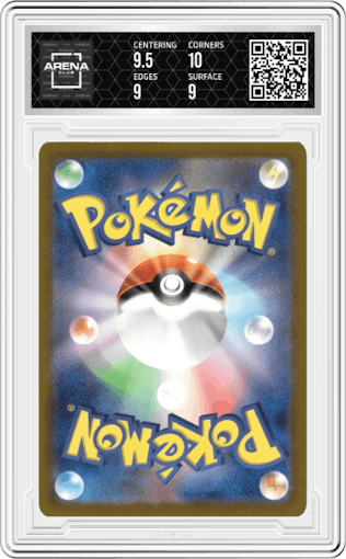 Charizard ex from the 2023 Pokemon SV JPN set graded by Arena Club and given an overall grade of 9.5.