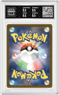 Charizard ex from the 2023 Pokemon SV JPN set graded by Arena Club and given an overall grade of 9.5.