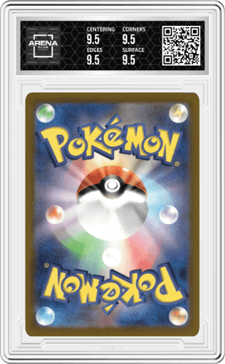 Charizard ex from the 2023 Pokemon SV JPN set graded by Arena Club and given an overall grade of 9.5.