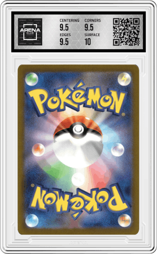 Charizard ex from the 2023 Pokemon SV JPN set graded by Arena Club and given an overall grade of 10.