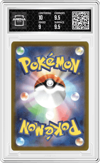 Charizard VSTAR from the 2022 Pokemon SWSH JPN set graded by Arena Club and given an overall grade of 9.5.