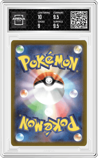 Charizard VSTAR from the 2022 Pokemon SWSH JPN set graded by Arena Club and given an overall grade of 9.5.