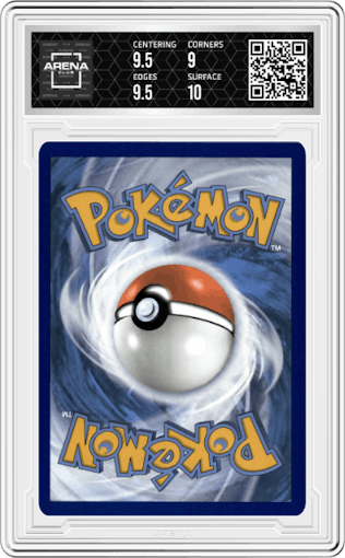 Latias from the 2023 Pokemon SWSH set graded by Arena Club and given an overall grade of 9.5.