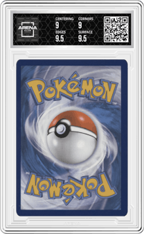 Flying Pikachu VMAX from the 2021 Pokemon SWSH set graded by Arena Club and given an overall grade of 9.5.