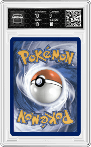 Ceruledge from the 2024 Pokemon SV set featuring a Pokemon Day 2024 parallel graded by Arena Club and given an overall grade of 9.5.