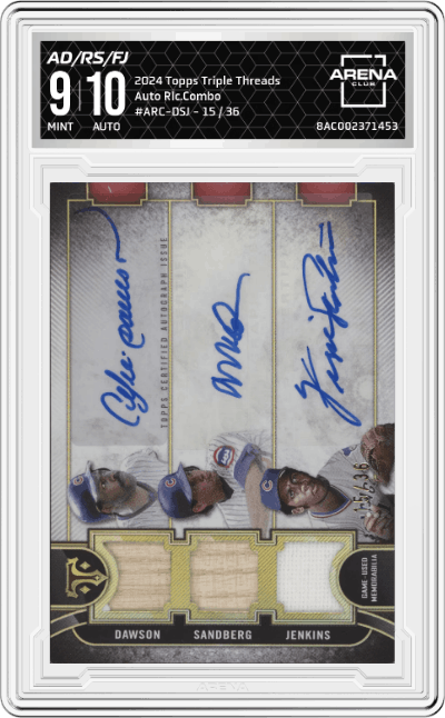 Andre Dawson/Ryne Sandberg/Fergie Jenkins