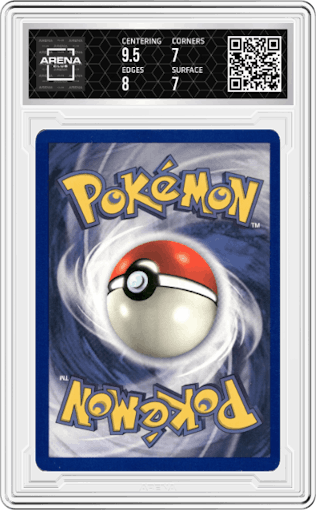 Charmeleon from the 1999 Pokemon set graded by Arena Club and given an overall grade of 7.5.