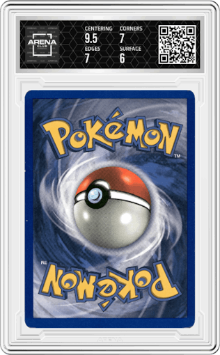 Jynx from the 1999 Pokemon set graded by Arena Club and given an overall grade of 6.5.