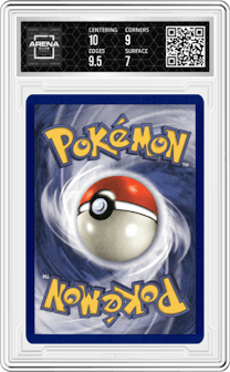 Wartortle from the 1999 Pokemon set graded by Arena Club and given an overall grade of 7.5.