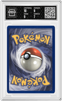 Magneton from the 1999 Pokemon set graded by Arena Club and given an overall grade of 7.5.