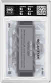 Nolan Ryan from the 2017 Topps Dynasty set featuring a Gold parallel graded by Arena Club and given an overall grade of 9.5.