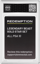 Redemption from the Legendary Beast set featuring a All PSA 10 parallel graded by Arena Club and given an overall grade of 0.