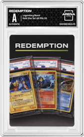 Redemption from the Legendary Beast set featuring a All PSA 10 parallel graded by Arena Club and given an overall grade of 0.
