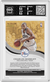 Charles Barkley from the 2018-19 Panini Opulence  set graded by Arena Club and given an overall grade of 8.5.