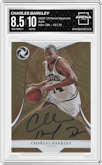 Charles Barkley from the 2018-19 Panini Opulence  set graded by Arena Club and given an overall grade of 8.5.