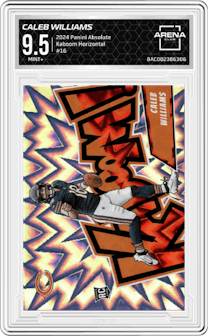Caleb Williams  from the 2024 Panini Absolute set graded by Arena Club and given an overall grade of 9.5.