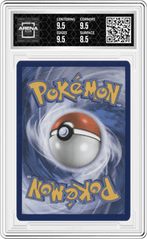 Umbreon Gold Star from the 2021 Pokemon SWSH set featuring a Pop Series 5 parallel graded by Arena Club and given an overall grade of 9.