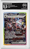 Hydreigon ex from the 2024 Pokemon SV set graded by Arena Club and given an overall grade of 9.5.