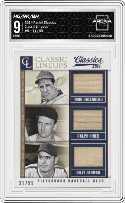 Hank Greenberg/Ralph Kiner/Billy Herman