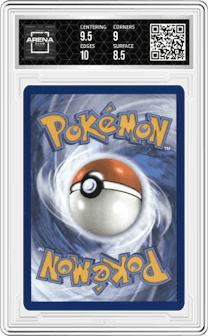 Mewtwo from the 2024 Pokemon SV set graded by Arena Club and given an overall grade of 9.