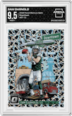Sam Darnold from the 2018 Panini Donruss Optic set graded by Arena Club and given an overall grade of 9.5.