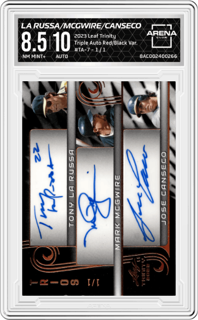 Tony La Russa/Mark Mcgwire/Jose Canseco