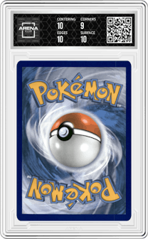 Charizard VMAX  from the 2022 Pokemon SWSH set featuring a Ultra Premium Collection parallel graded by Arena Club and given an overall grade of 9.5.