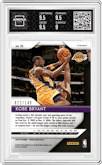 Kobe Bryant from the 2018-19 Panini Prizm set featuring a Purple Ice parallel graded by Arena Club and given an overall grade of 9.5.