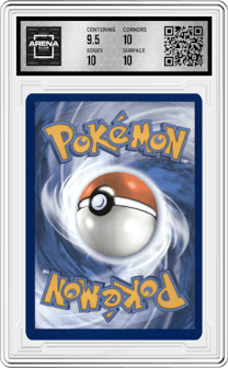 Pikachu ex from the 2024 Pokemon SV set graded by Arena Club and given an overall grade of 10.