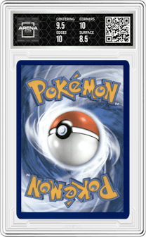 Radiant Charizard from the 2023 Pokemon SWSH set graded by Arena Club and given an overall grade of 9.