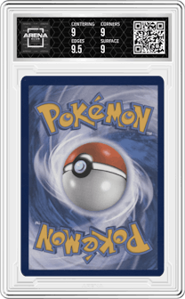 Charizard V from the 2022 Pokemon SWSH set featuring a Ultra Premium Collection parallel graded by Arena Club and given an overall grade of 9.