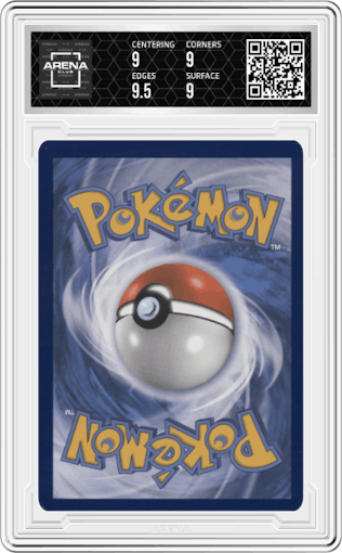 Charizard V from the 2022 Pokemon SWSH set featuring a Ultra Premium Collection parallel graded by Arena Club and given an overall grade of 9.